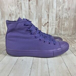 Converse Chuck Taylor All Star High‎ Top Purple Canvas Shoes Women's Size 7